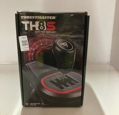 Lot 517  
            Edinburgh SR33 - Delivery Only 

                
THRUSTMASTER TH8S SHIFTER - HIGH-PRECISION, H-PATTERN SHIFTER FOR PC, PS4, PS5, P...