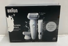Lot 525  
            Edinburgh SR33 - Delivery Only 

                
BRAUN SILK-ÉPIL 9, EPILATOR WITH PIVOTING HEAD FOR EASY HAIR REMOVAL, WET & DRY, ...