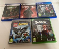 Lot 542  
            Edinburgh SR33 - Delivery Only 

                
QUANTITY OF TECH & GAMING ITEMS TO INCLUDE LEGO BATMAN - PLAYSTATION 3 18+ ID REQ...