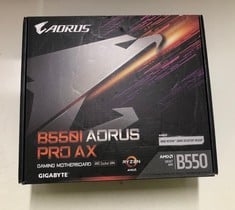 Lot 572  
            Edinburgh SR33 - Delivery Only 

                
GIGABYTE B550I AORUS PRO AX MOTHERBOARD - SUPPORTS AMD RYZEN 5000 SERIES AM4 CPUS...