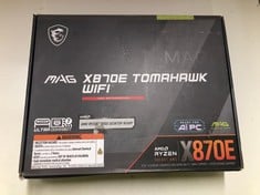 Lot 575  
            Edinburgh SR33 - Delivery Only 

                
MAG X870E TOMAHAWK WIFI AMD MOTHERBOARD : LOCATION - ROW E