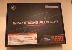 Lot 576  
            Edinburgh SR33 - Delivery Only 

                
MSI B650 GAMING PLUS WIFI AMD MOTHERBOARD: LOCATION - ROW E