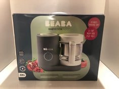 Lot 585  
            Edinburgh SR33 - Delivery Only 

                
BEABA - BABYCOOK NEO - BABY FOOD MAKER - 6 IN 1 : FOOD PROCESSOR, BLENDER AND COO...