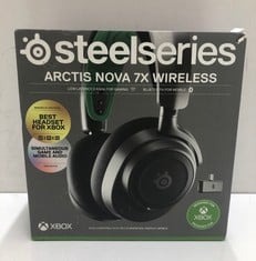 Lot 597  
            Edinburgh SR33 - Delivery Only 

                
STEELSERIES ARCTIS NOVA 7X WIRELESS XBOX SERIES X/S GAMING HEADSET - NEODYMIUM MA...