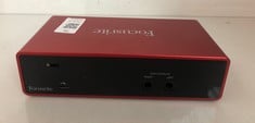Lot 75  
            Edinburgh SR33 - Delivery Only 

                
FOCUSRITE SCARLETT SOLO 3RD GEN USB AUDIO INTERFACE, THE GUITARIST, VOCALIST, POD...
