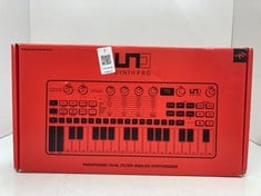 Lot 7  
            Edinburgh SR33 - Delivery Only 

                
IK MULTIMEDIA UNO SYNTH PRO DESKTOP, IP-UNO-SYNTHPRODT-IN.: LOCATION - A RACK