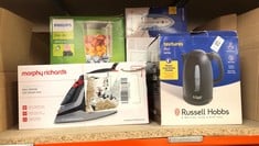 Lot 85  
            Edinburgh SR33 - Delivery Only 
                
QUANTITY OF KITCHEN & APPLIANCES ITEMS TO INCLUDE RUSSELL HOBBS TEXTURES ELECTRIC...