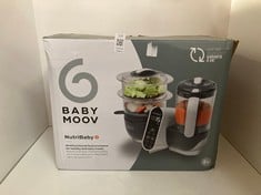 Lot 115  
            Edinburgh SR33 - Delivery Only 

                
BABYMOOV NUTRIBABY PLUS 6 IN 1 BABY FOOD MAKER, BABY FOOD BLENDER AND STEAMER, FO...