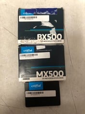 Lot 160  
            Edinburgh SR33 - Delivery Only 

                
QUANTITY OF SATA INTERNAL 2.5" SOLID STATE DRIVES TO INCLUDE MX500 2TB.  [JPTE996...