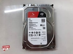 Lot 17  
            Edinburgh SR33 - Delivery Only 

                
SEAGATE 8TB IRONWOLF SATA INTERNAL 3.5" HDD (ORIGINAL RRP - £208): MODEL NO ST800...