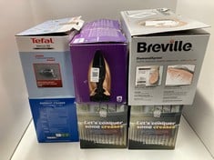 Lot 189  
            Edinburgh SR33 - Delivery Only 
                
QUANTITY OF KITCHEN & APPLIANCES ITEMS TO INCLUDE RUSSELL HOBBS STEAM IRON [3100W...