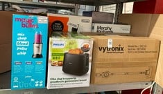Lot 190  
            Edinburgh SR33 - Delivery Only 
                
QUANTITY OF KITCHEN & APPLIANCES ITEMS TO INCLUDE NUTRIBULLET MAGIC BULLET BLENDE...
