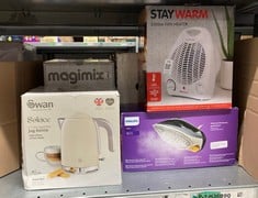 Lot 206  
            Edinburgh SR33 - Delivery Only 

                
QUANTITY OF KITCHEN & APPLIANCES ITEMS TO INCLUDE SWAN SK19026CRM SOLACE CORDLESS...