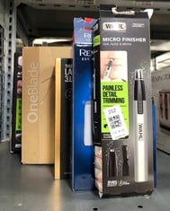 Lot 212  
            Edinburgh SR33 - Delivery Only 

                
QUANTITY OF HEALTH & BEAUTY ITEMS TO INCLUDE WAHL MICRO FINISHER NOSE HAIR TRIMME...