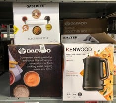 Lot 213  
            Edinburgh SR33 - Delivery Only 

                
QUANTITY OF KITCHEN & APPLIANCES ITEMS TO INCLUDE KENWOOD ABBEY LUX WATER KETTLE,...
