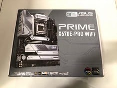 Lot 238  
            Edinburgh SR33 - Delivery Only 
                
ASUS PRIME X670E-PRO WIFI AMD X670 AM5 RYZEN™ DESKTOP 9000 8000 & 7000 ATX MOTHER...