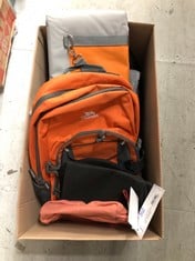 Lot 253  
            Edinburgh SR33 - Delivery Only 
                
QUANTITY OF CLOTHING & APPAREL ITEMS TO INCLUDE SAMSONITE HAPPY SAMMIES - KULTURT...