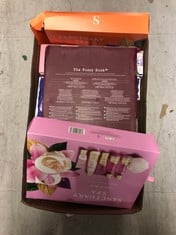 Lot 292  
            Edinburgh SR33 - Delivery Only 
                
QUANTITY OF HEALTH & BEAUTY ITEMS TO INCLUDE SANCTUARY SPA LILY & ROSE PERFECT PA...