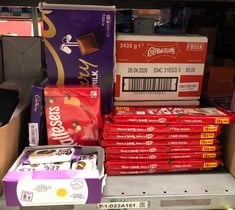 Lot 293  
            Edinburgh SR33 - Delivery Only 
                
QUANTITY OF FOOD & DRINK ITEMS TO INCLUDE KITKAT 2 FINGER MILK CHOCOLATE BISCUIT ...