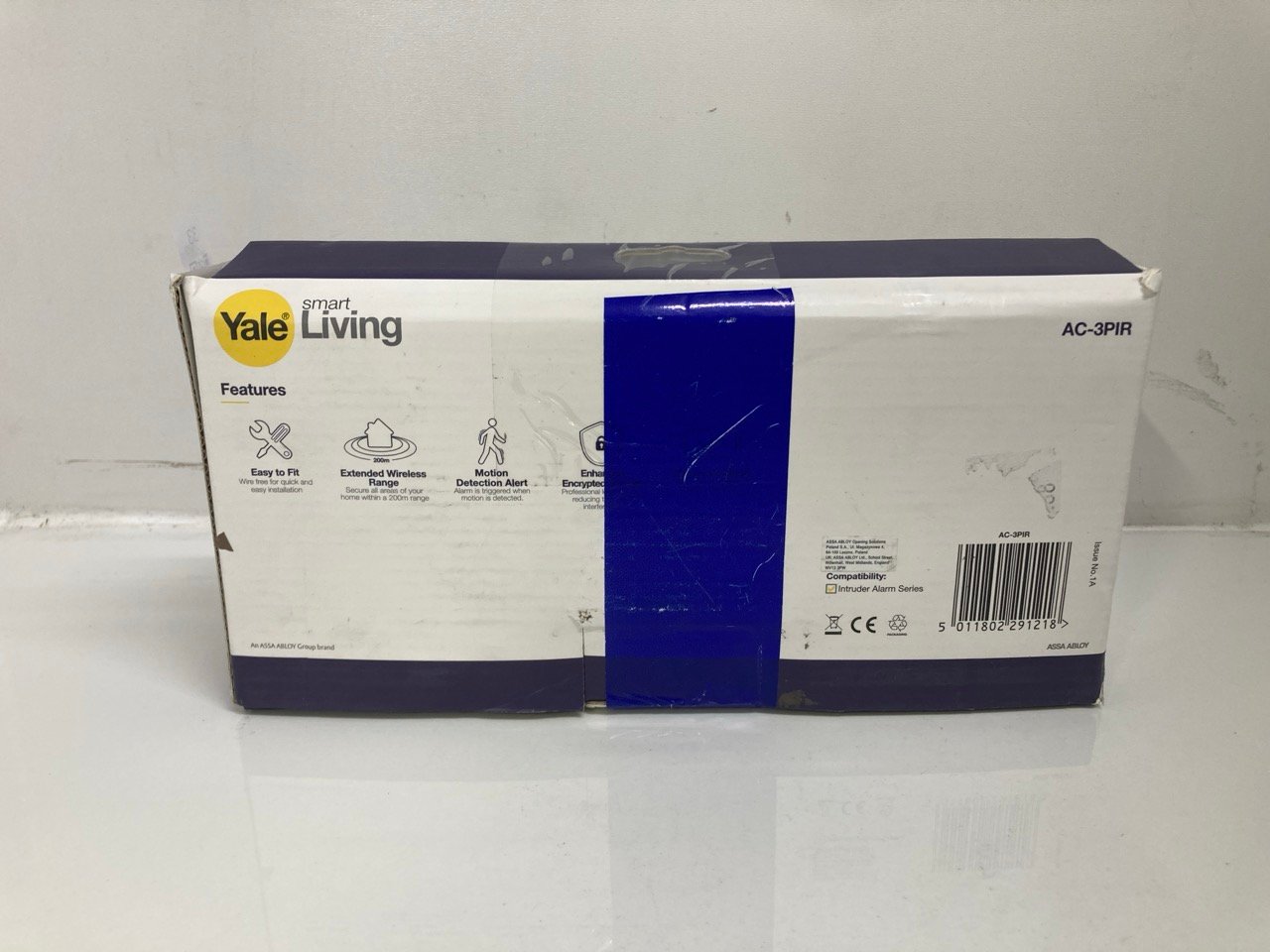 Lot 33  
            Edinburgh SR33 - Delivery Only 
                
YALE AC-3PIR SYNC ALARM MOTION DETECTOR 3 PACK- SYNC ALARM ACCESSORY - 200M RANGE...