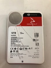 Lot 449  
            Edinburgh SR33 - Delivery Only 

                
SEAGATE 12TB IRONWOLF SATA INTERNAL 3.5" HDD: MODEL NO ST12000VN0008  [JPTE99949]...