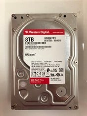 Lot 470  
            Edinburgh SR33 - Delivery Only 

                
WESTERN DIGITAL 8TB NASWARE SATA INTERNAL 3.5" HDD: MODEL NO WD80EFPX-68C4ZN0  [J...