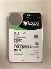 Lot 471  
            Edinburgh SR33 - Delivery Only 

                
SEAGATE 12TB EXOS X16 SATA INTERNAL 3.5" HDD: MODEL NO ST12000NM001G  [JPTE99818]...