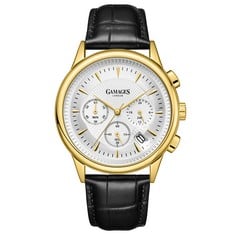 Lot 47  
            Edinburgh SR33 - Delivery Only 
                
GAMAGES OF LONDON LIMITED EDITION HAND ASSEMBLED REGENT MECHANICAL QUARTZ GOLD WH...