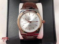Lot 4  
            Edinburgh SR33 - Delivery Only 

                
MENS ERNEST FERDINAND WATCH – DAY DATE CALENDAR DIAL – LEATHER STRAP – 3ATM WATER...