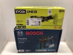Lot 517  
            Edinburgh SR33 - Delivery Only 
                
RYOBI RMT18-0 18V ONE+ CORDLESS MULTI-TOOL (BARE TOOL), HYPER GREEN + BOSCH PROFE...