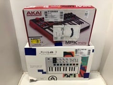 Lot 534  
            Edinburgh SR33 - Delivery Only 
                
AKAI PROFESSIONAL MPK MINI MKII - 25 KEY USB MIDI KEYBOARD CONTROLLER WITH 8 DRUM...