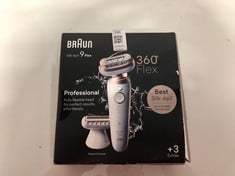 Lot 548  
            Edinburgh SR33 - Delivery Only 
                
BRAUN SILK-ÉPIL 9 FLEX, EPILATOR WITH 360 DEGREE FLEXIBLE HEAD FOR EASY HAIR REMO...