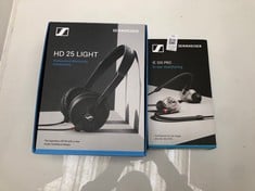 Lot 54  
            Edinburgh SR33 - Delivery Only 

                
SENNHEISER PRO AUDIO IN-EAR AUDIO MONITOR, CLEAR, WIRED (508941) + SENNHEISER HD ...