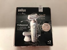Lot 563  
            Edinburgh SR33 - Delivery Only 

                
BRAUN SILK-ÉPIL 9 FLEX, EPILATOR WITH 360 DEGREE FLEXIBLE HEAD FOR EASY HAIR REMO...