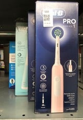 Lot 588  
            Edinburgh SR33 - Delivery Only 
                
QUANTITY OF HEALTH & BEAUTY ITEMS TO INCLUDE ORAL-B PRO 1 ELECTRIC TOOTHBRUSH FOR...