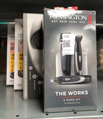 Lot 589  
            Edinburgh SR33 - Delivery Only 
                
QUANTITY OF HEALTH & BEAUTY ITEMS TO INCLUDE REMINGTON BEARD TRIMMER THE WORKS (6...