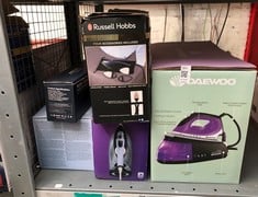 Lot 603  
            Edinburgh SR33 - Delivery Only 

                
QUANTITY OF KITCHEN & APPLIANCES ITEMS TO INCLUDE RUSSELL HOBBS STEAM GENIE 2IN1 ...