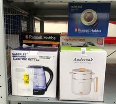 Lot 611  
            Edinburgh SR33 - Delivery Only 

                
QUANTITY OF KITCHEN & APPLIANCES ITEMS TO INCLUDE RUSSELL HOBBS BRUSHED STAINLESS...