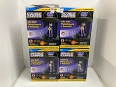 Lot 63  
            Edinburgh SR33 - Delivery Only 

                
4 X DOUBLE ZAPPER - 2-IN-1 ELECTRIC FLY & BUG ZAPPER LAMP FOR FLYING AND CRAWLING...
