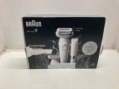 Lot 684  
            Edinburgh SR33 - Delivery Only 

                
BRAUN SILK-ÉPIL 9, EPILATOR WITH PIVOTING HEAD FOR EASY HAIR REMOVAL, WET & DRY, ...