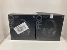 Lot 685  
            Edinburgh SR33 - Delivery Only 

                
2 X LOGITECH G PRO X SE WIRED GAMING HEADSET WITH MICROPHONE: DETACHABLE MIC, DTS...