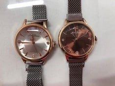 Lot 6  
            Edinburgh SR33 - Delivery Only 

                
2X LADIES L.A.BANUS WRIST WATCH MAGNETIC STRAP : LOCATION - TOP 50