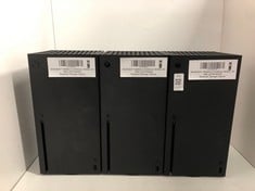 Lot 753  
            Edinburgh SR33 - Delivery Only 

                
X3 MICROSOFT SERIES X CONSOLE: MODEL NO 1882 (SMASHED / SALVAGE / SPARES)  [JPTE1...