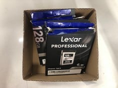 Lot 756  
            Edinburgh SR33 - Delivery Only 

                
X2 LEXAR 128GB CF EXPRESS TYPE B SILVER SERIES +  LEXAR 256GB SILVER SERIES CF EX...