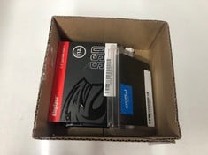 Lot 760  
            Edinburgh SR33 - Delivery Only 

                
X4 SATA 2.5" INTERNAL SOLID STATE DRIVES TO INCLUDE CRUCIAL 2TB MX500.  [JPTE1001...