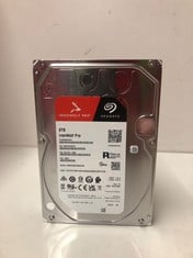 Lot 773  
            Edinburgh SR33 - Delivery Only 

                
SEAGATE 8TB IRONWOLF PRO SATA INTERNAL 3.5" HDD: MODEL NO ST8000NT001  [JPTE10031...