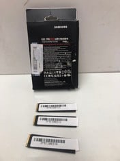 Lot 793  
            Edinburgh SR33 - Delivery Only 

                
X4 ASSORTED NVME M.2 SOLID STATE DRIVES TO INCLUDE SAMSUNG 1TB 990 PRO.  [JPTE100...