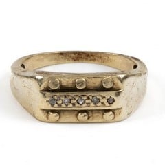 Lot 127  
            Nottingham Luxury Room - Delivery Only 

                
9K Yellow Patterned Band Ring, Size T½, 4.3g (VAT Only Payable on Buyers Premium)...