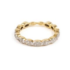 Lot 12  
            Nottingham Luxury Room - Delivery Only 

                
18ct Yellow and White Gold 0.70ct Diamond Marquise-cut Half Eternity Ring, Size I...