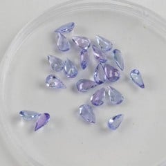 Lot 137  
            Nottingham Luxury Room - Delivery Only 

                
3.59ct Tanzanite Faceted Pear-cut Parcel of Gemstones, 5x3mm